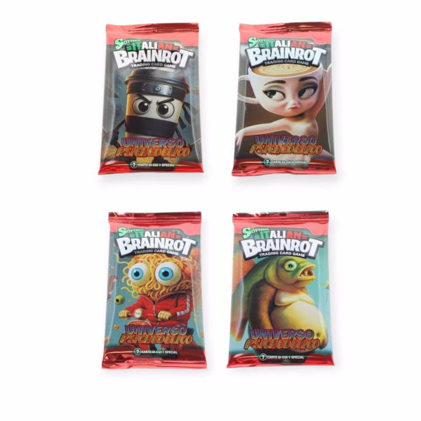 Skifidol italian brainrot – 1 bustina 7 carte + 1 special – universo psichedelico - immagine 2
