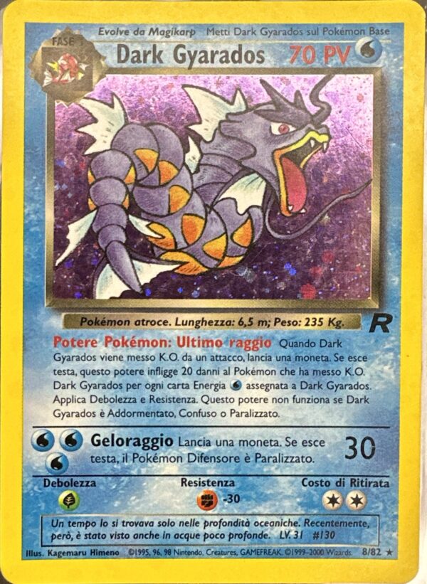 008/082 Dark Gyarados Holo Unlimited ITA Good GD