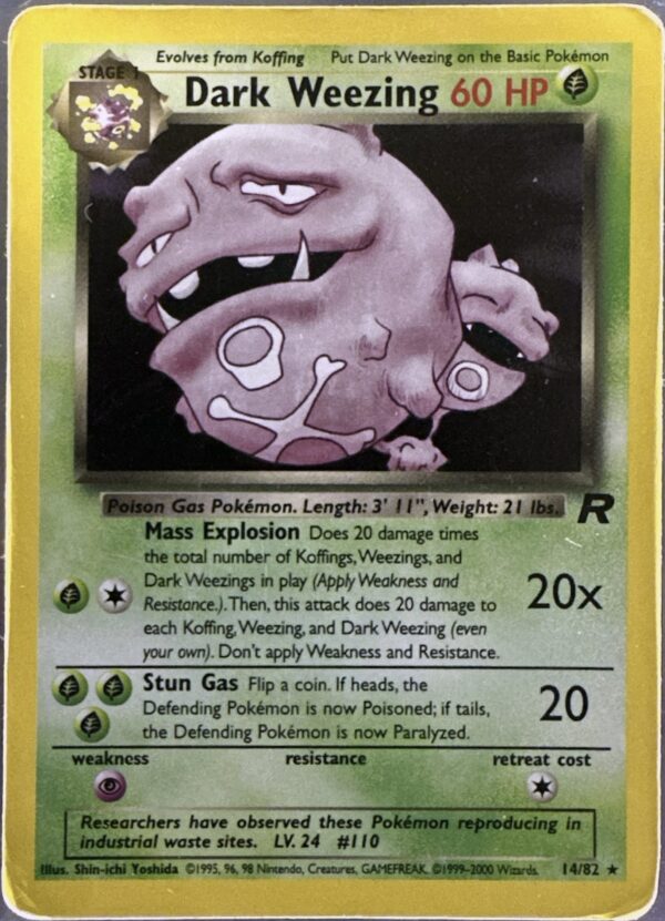 014/082 Dark Weezing Holo Unlimited (EN) Played PL
