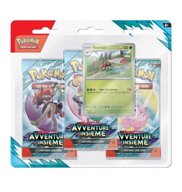 Avventure Insieme - Blister 3 Buste con Carta Promo Yanmega