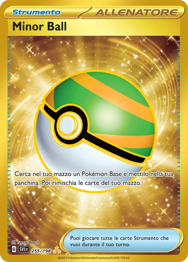 255/198 Minor Ball Gold Rara Segreta ITA – NEAR MINT