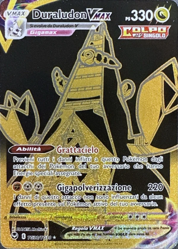 245/195 TG30-TG30 Duraludon VMAX Black Gold ITA – NEAR MINT