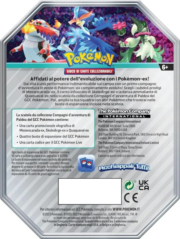 Tin da Collezione Partner di Paldea: Skeledirge-ex - immagine 2