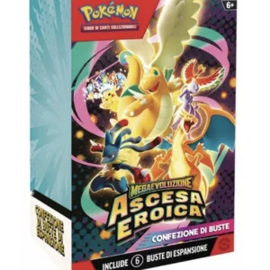 Megaevoluzione Ascesa Eroica Bundle da 6 Buste 10 Carte ITA